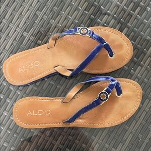 Aldo Women's Blue and Brown Sandals